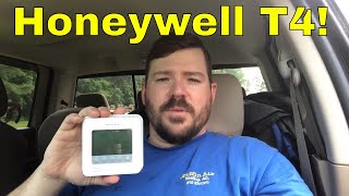 Honeywell T4 thermostat complete review from a HVAC technician [upl. by Adolphe323]