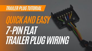 How To Wire A 7Pin Flat Trailer Plug Quickly And Easily [upl. by Berfield]