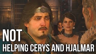 Witcher 3 What Happens if you DONT help Cerys and Hjalmar Crachs Children [upl. by Ahsal]