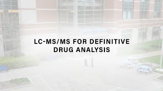 LCMSMS for Definitive Drug Analysis [upl. by Dieball]