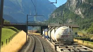 Führerstandsfahrt Gotthard Bergstrecke 30 Juni 2015 Arth Goldau Locarno [upl. by Platon836]