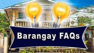 Barangay FAQs  Duties of a Barangay [upl. by Margarethe]