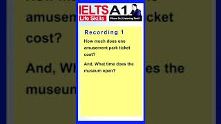 IELTS Life Skills A1 Listening Test 🇬🇧 [upl. by Ayanahs]