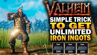 Simple Trick To Get UNLIMITED Iron Ingots In Valheim  Valheim Tips And Tricks [upl. by Clevey646]