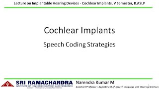 Speech Coding Strategies  Introduction [upl. by Pentheam]