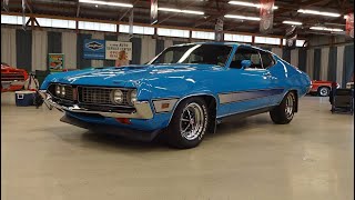 1971 Ford Torino GT in Grabber Blue amp Engine Sound on My Car Story with Lou Costabile [upl. by Ardiedak]