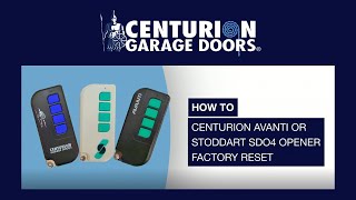 How To Do A Sectional Door Opener Factory Reset Model SDO4 [upl. by Nixie570]