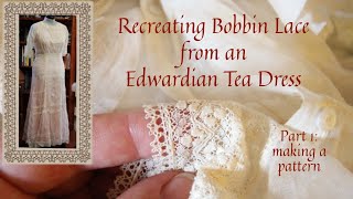 Recreating Antique Bobbin Lace Part 1 Making A Pattern [upl. by Buderus245]