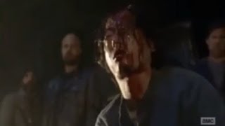 The Walking Dead 7x01  Negan kill Glenn Scene Glenn Death [upl. by Annahsed]