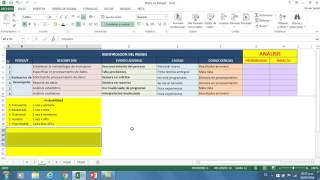 Como hacer una matriz de riesgo [upl. by Enilraep]