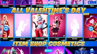 OUTDATED All Valentines Day Skins Emotes amp Cosmetics [upl. by Bremble]