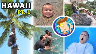 FV Family Trip Vlog in Hawaii Water Elevator in Grand Wailea Maui Part 1 [upl. by Ellenrahc]