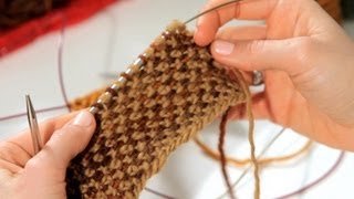 How to Do a Linen Stitch  Knitting [upl. by Aylatan]