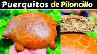 PUERQUITOSMarranitos de PILONCILLO🐷🐖PAN DULCE MEXICANO [upl. by Winson]