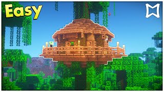 ► Minecraft Survival Jungle Tree House Tutorial EASY [upl. by Trotta68]