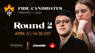 Round 2 FIDE Candidates amp Womens Candidates [upl. by Humble]