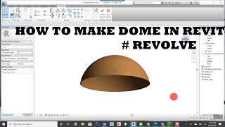 HOW TO MAKE DOME IN REVIT [upl. by Feodor]