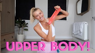 15 Minute NO REPEAT Mini Resistance Band Upper Body Workout [upl. by Telracs826]