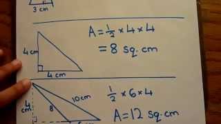 Find Area of Triangle  Calculate triangle area  VERY EASY to learn [upl. by Manuel]