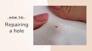 How to Repair a Small Hole in your Clothes [upl. by Leund376]