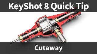 KeyShot 8 Quick Tip Cutaway [upl. by Htebarual]