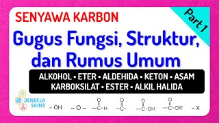 Senyawa Karbon Turunan Alkana • Part 1 Gugus Fungsi Struktur dan Deret Homolog [upl. by Itsirc]