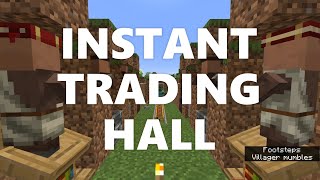 Minecraft Elegance Instant Trading Hall with Villager Breeder Java [upl. by Temhem]