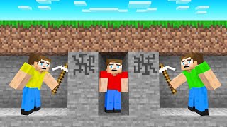 2 HUNTERS vs SPEEDRUNNER Challenge Minecraft [upl. by Anilag]