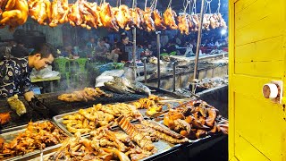 【4K Stroll】Orussey Market  Phnom Penh  Cambodia  Local Street Food at Night [upl. by Viradis93]