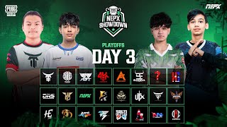 PUBG Mobile NEPX Showdown  Play Offs Day 3 [upl. by Sunda886]