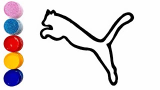 COMO DIBUJAR PUMA LOGO [upl. by Eniamsaj]