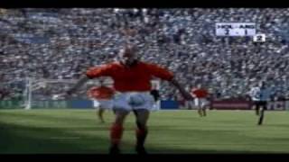 Dennis Bergkamp goal against Argentina  World Cup 1998 w commentary by Jack van Gelder [upl. by Lahtnero423]