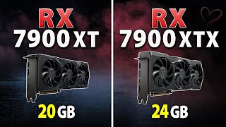 AMD RX 7900 XT vs RX 7900 XTX  Test in 9 Games  Rasterization 4K [upl. by Montanez]