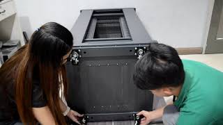 22U Server Rack Cabinet Assembly Instructions [upl. by Nagel]