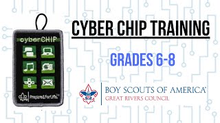 Scouts BSA Online Cyber Chip Training Grades 68 [upl. by Marybella]