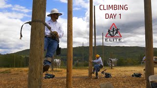 ELITE Lineman  Learning to Climb Day One [upl. by Nevins732]