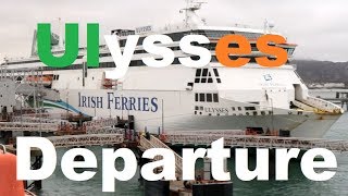 MS Ulyses departing Holyhead Wales for Dublin Ireland [upl. by Norahc]