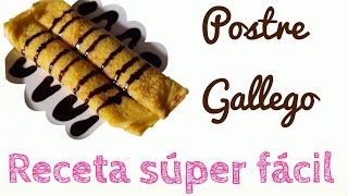 Receta Como preparar filloas Postre Gallego [upl. by Htezzil705]