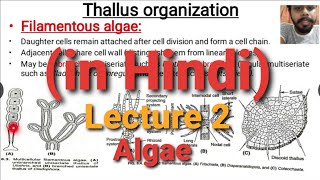 Algae Lecture 2  Thallus Organisation  in Hindi [upl. by Liza738]