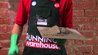 How To Hard Plaster A Brick Wall  DIY At Bunnings [upl. by Cesaria]