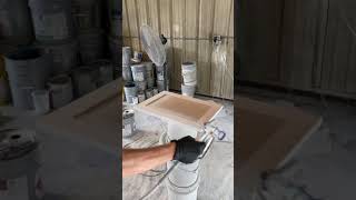 How to spray cabinet doors with an airless paint sprayer [upl. by Sane]