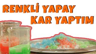 Renkli Yapay Kar Yaptım [upl. by Ferrell]