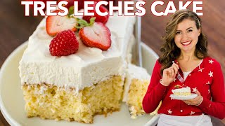 Easy Tres Leches Cake Recipe  Three Milk Cake [upl. by Valaria]