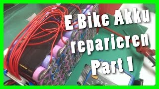 E Bike Akku reparieren Part 1  Prüfen und nachladen [upl. by Nekcarb534]