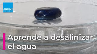 Aprende a DESALINIZAR agua  Experimentos [upl. by Hiamerej]