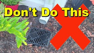 Downspout Drain Pipe  Dos and Donts [upl. by Inatsed883]