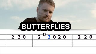 Abe Parker  Butterflies Easy Guitar Tabs Tutorial [upl. by Eugenio]