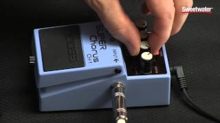 Boss CH1 Stereo Super Chorus Pedal Review by Sweetwater Sound [upl. by Eikcid]