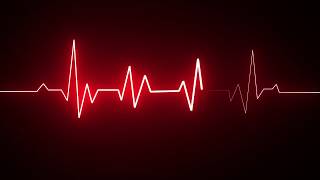 Motion Made  Free Cardiogram heartbeat heat pulse glowing red neon light loop animated background [upl. by Eellac343]