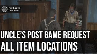 Uncles Camp Item Request Locations Post Game  Red Dead Redemption 2 [upl. by Georgina]